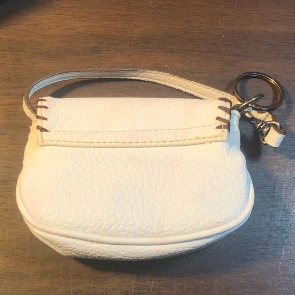 Nine West White and Brown Shoulder Bag with Fringe - Picture 9 of 12